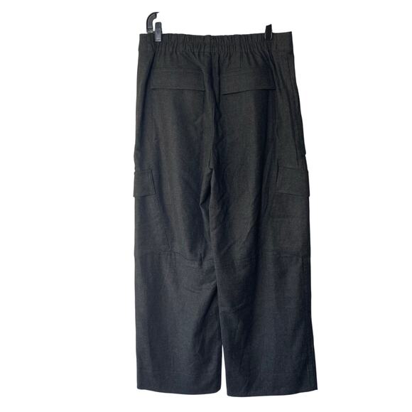 Vince Wide Leg Raver Flannel Cargo Utility Pants 10 Career‎ Relaxed Quiet Luxury - Picture 6 of 9